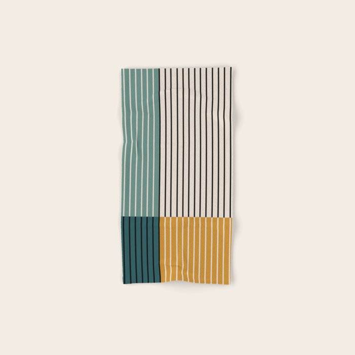 Color Block Line Abstract VIII Bath Towel Gallery Image 1