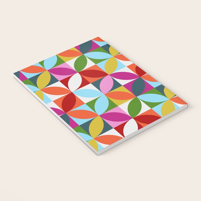 Colorful Retro Pattern Notebook Gallery Image 3