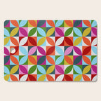 Colorful Retro Pattern Cutting Board Gallery Image 1