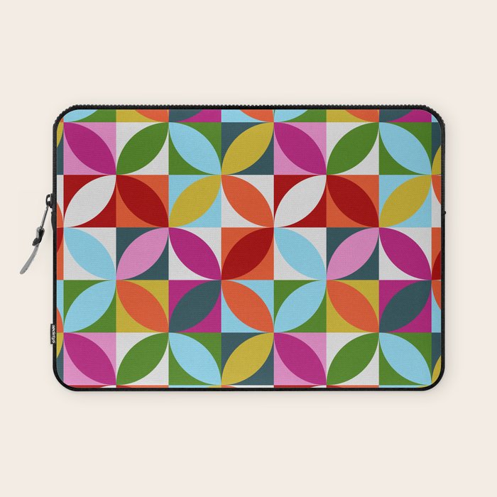 Colorful Retro Pattern Laptop Sleeve Gallery Image 1