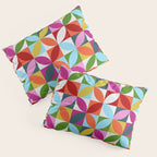 Colorful Retro Pattern Pillow Sham Gallery Image 3