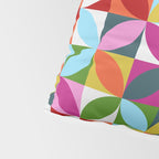 Colorful Retro Pattern Pillow Sham Gallery Image 4