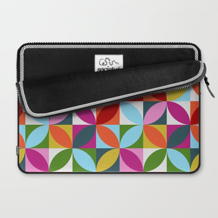 Colorful Retro Pattern Laptop Sleeve Gallery Image 2