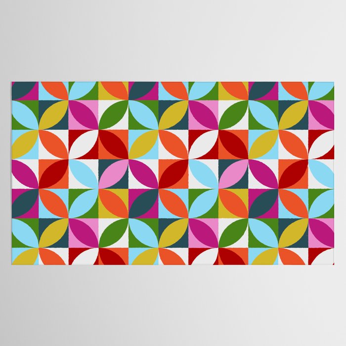 Colorful Retro Pattern Tablecloth Gallery Image 2