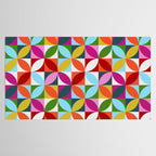 Colorful Retro Pattern Tablecloth Gallery Image 2