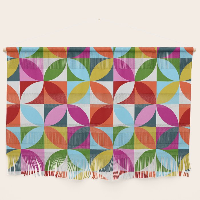 Colorful Retro Pattern Wall Hanging Gallery Image 1