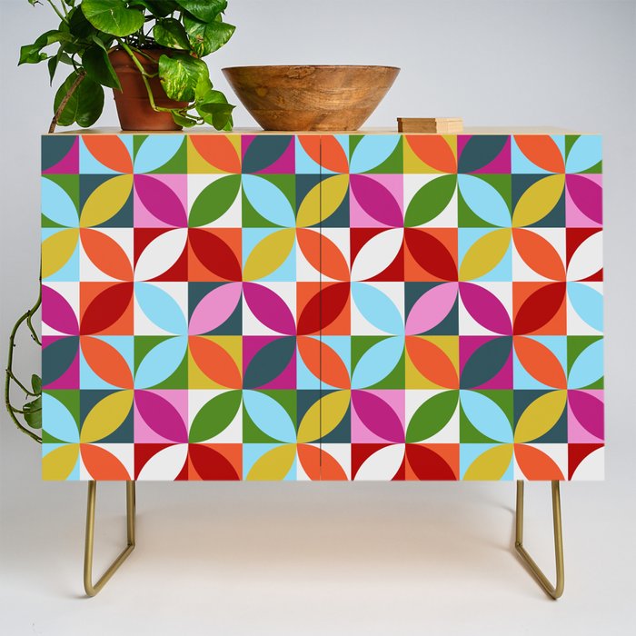 Colorful Retro Pattern Credenza Gallery Image 1