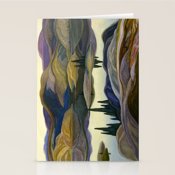 Canadian Landscape Franklin Carmichael Art Nouveau Post-Impressionism Mirror Lake Stationery Card Gallery Image 2