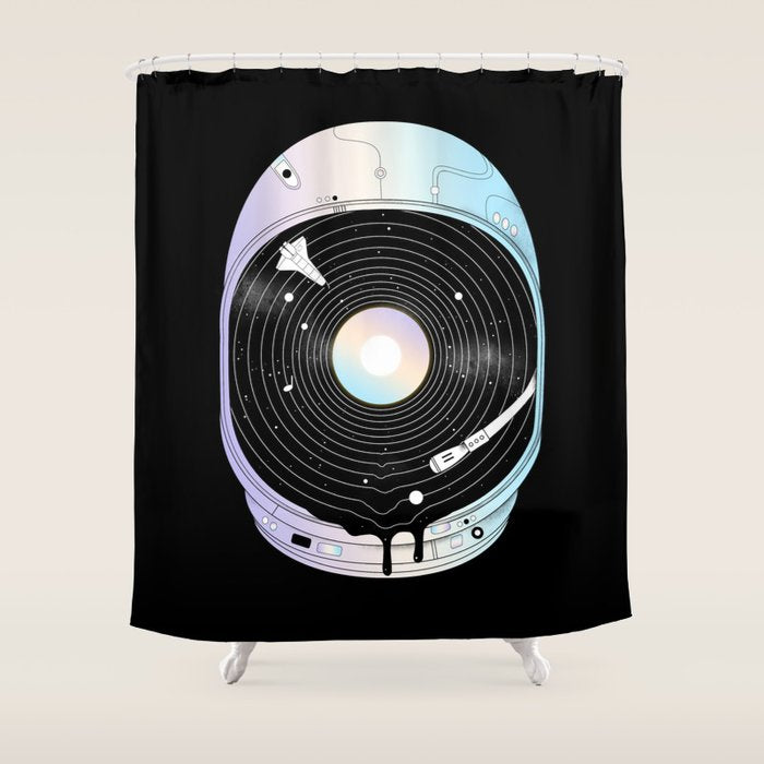 In the Presence of a Deafening Silence Shower Curtain Gallery Image 1