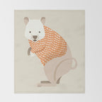 Whimsical Quokka Throw Blanket Gallery Image 2