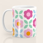 Retro Flower Pattern #2  Coffee Mug Gallery Image 3