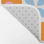 Retro Flower Pattern #2  Bath Mat Gallery Image 2