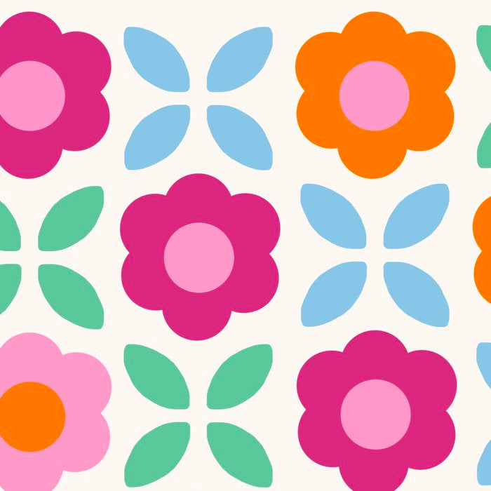 Retro Flower Pattern #2  Coffee Mug Gallery Image 2