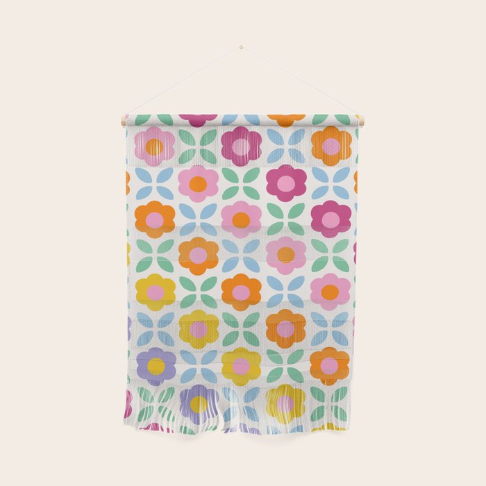 Retro Flower Pattern #2  Wall Hanging Gallery Image 1