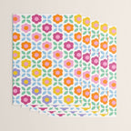 Retro Flower Pattern #2  Wrapping Paper Gallery Image 3