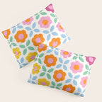 Retro Flower Pattern #2  Pillow Sham Gallery Image 3