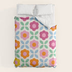 Retro Flower Pattern #2  Comforter Gallery Image 6