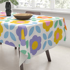 Retro Flower Pattern #2  Tablecloth Gallery Image 3