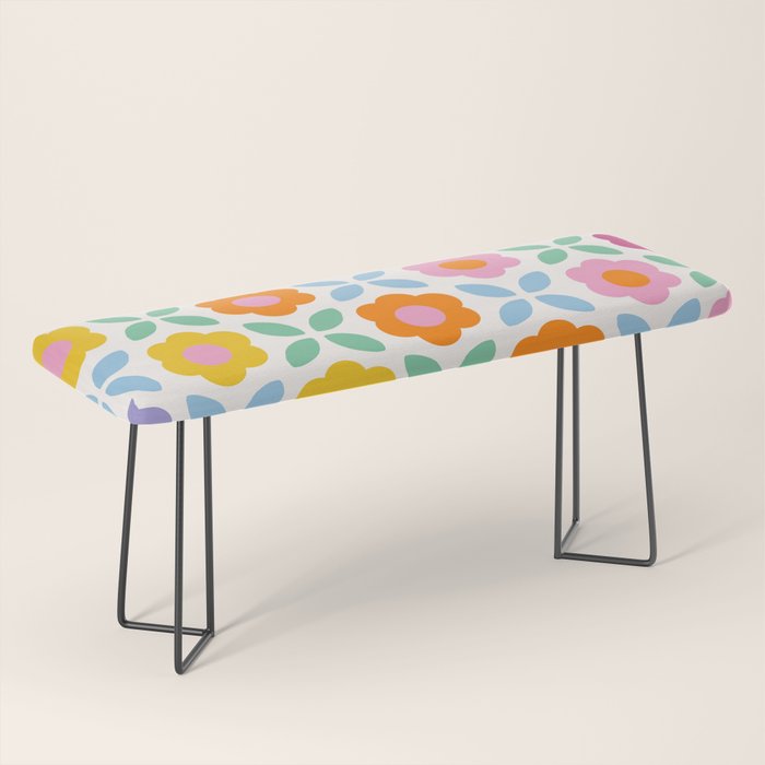Retro Flower Pattern #2  Bench Gallery Image 1