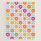 Retro Flower Pattern #2  Jigsaw Puzzle Gallery Image 1