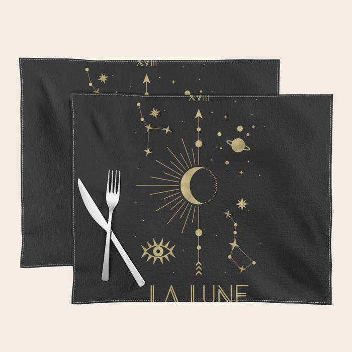 The Moon or La Lune Gold Edition Placemat Gallery Image 1