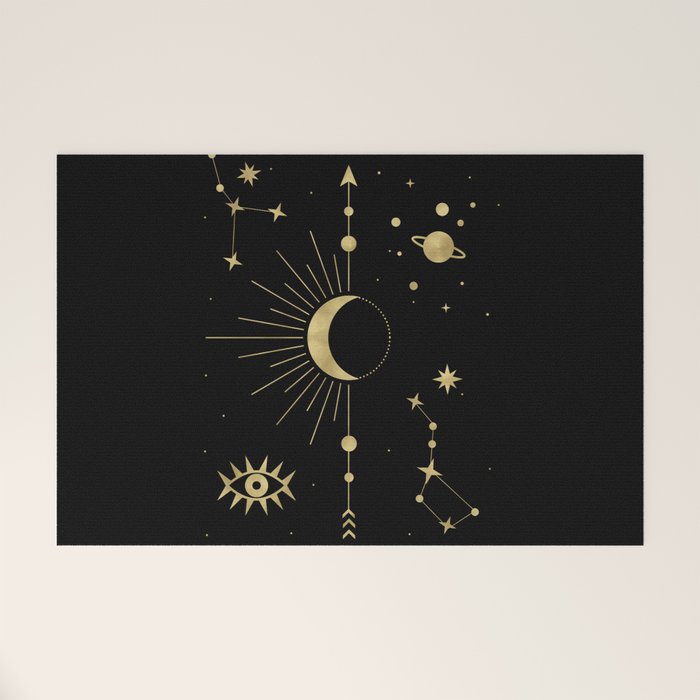 The Moon or La Lune Gold Edition Welcome Mat Gallery Image 1