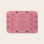 Lovely Pink Oriental Traditional Moroccan Handmade Printable Style  Bath Mat Gallery Image 1