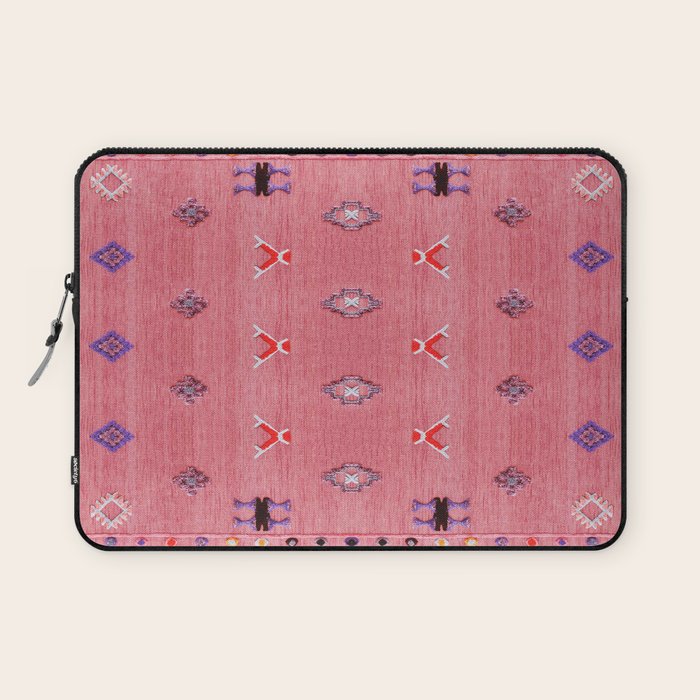 Lovely Pink Oriental Traditional Moroccan Handmade Printable Style  Laptop Sleeve Gallery Image 1