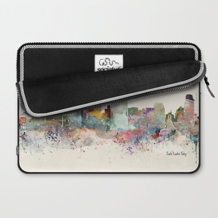 salt lake city skyline Laptop Sleeve Gallery Image 2