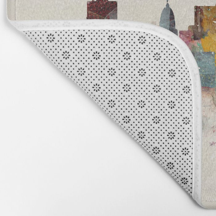 salt lake city skyline Bath Mat Gallery Image 2