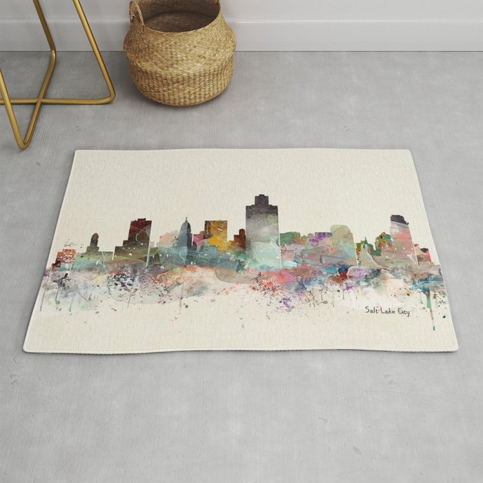 salt lake city skyline Rug Gallery Image 1