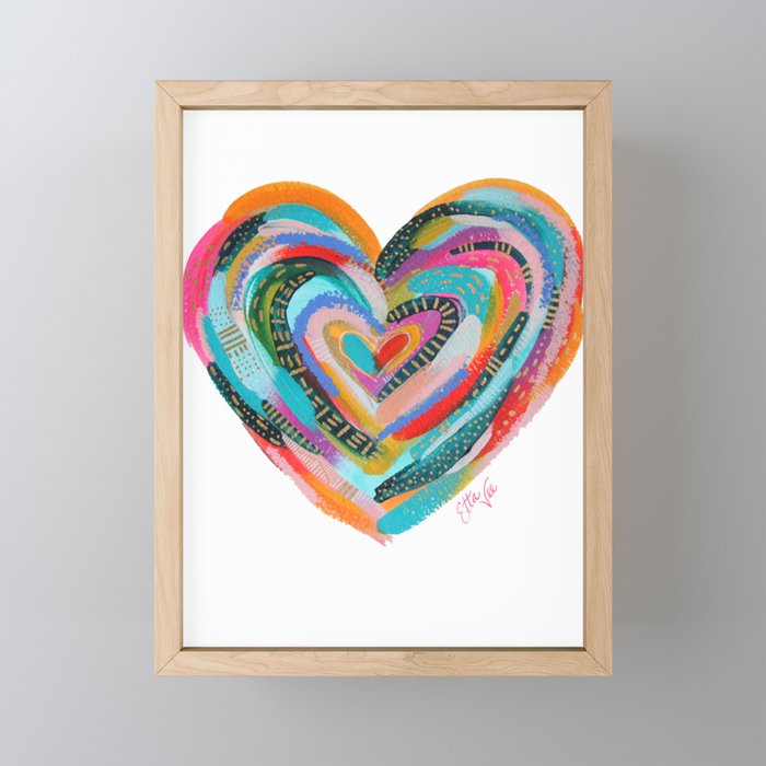 Art Heart no.1 Mini Art Print Gallery Image 1