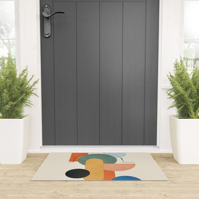 Geometric Color Play 01 Welcome Mat Gallery Image 3