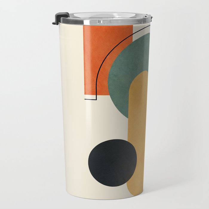 Geometric Color Play 01 Travel Mug Gallery Image 3