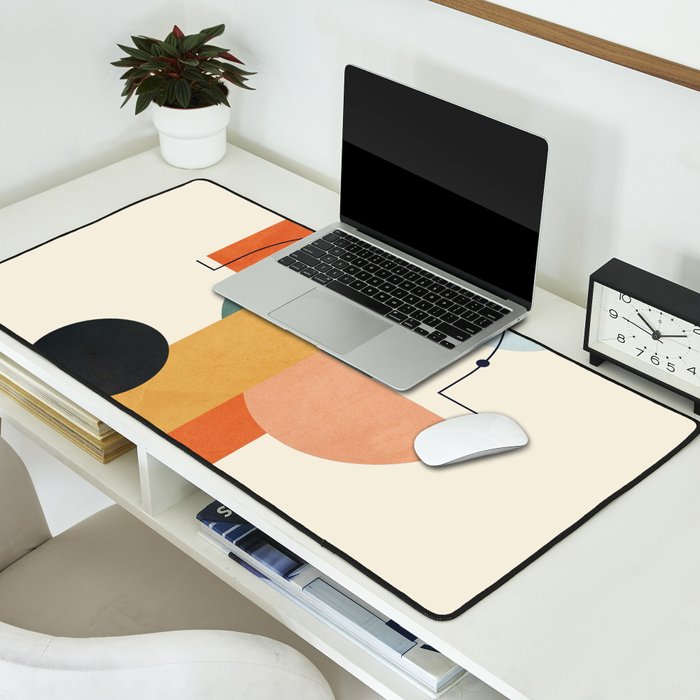 Geometric Color Play 01 Desk Mat Gallery Image 2