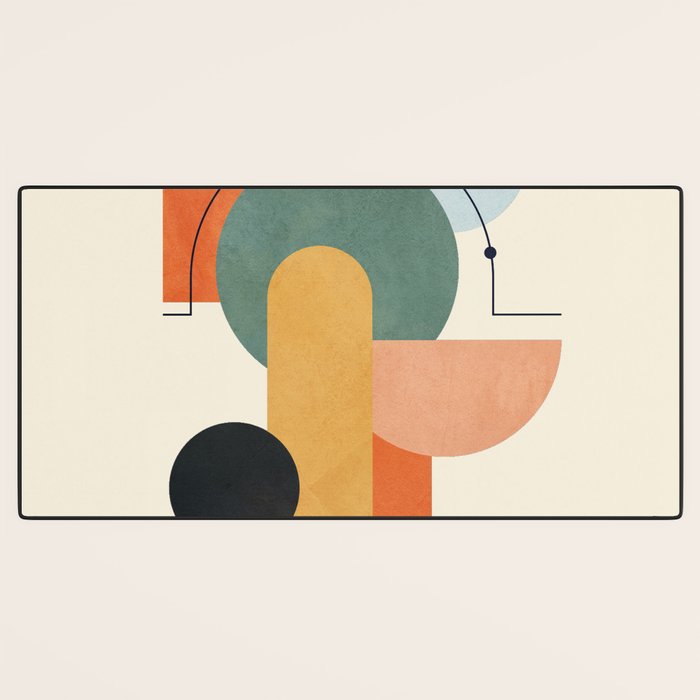 Geometric Color Play 01 Desk Mat Gallery Image 3