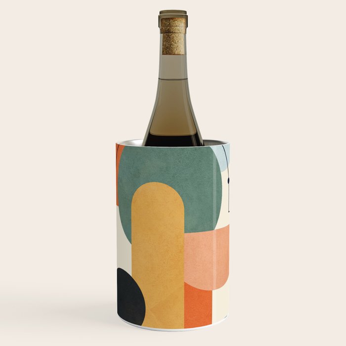 Geometric Color Play 01 Wine Chiller Gallery Image 1