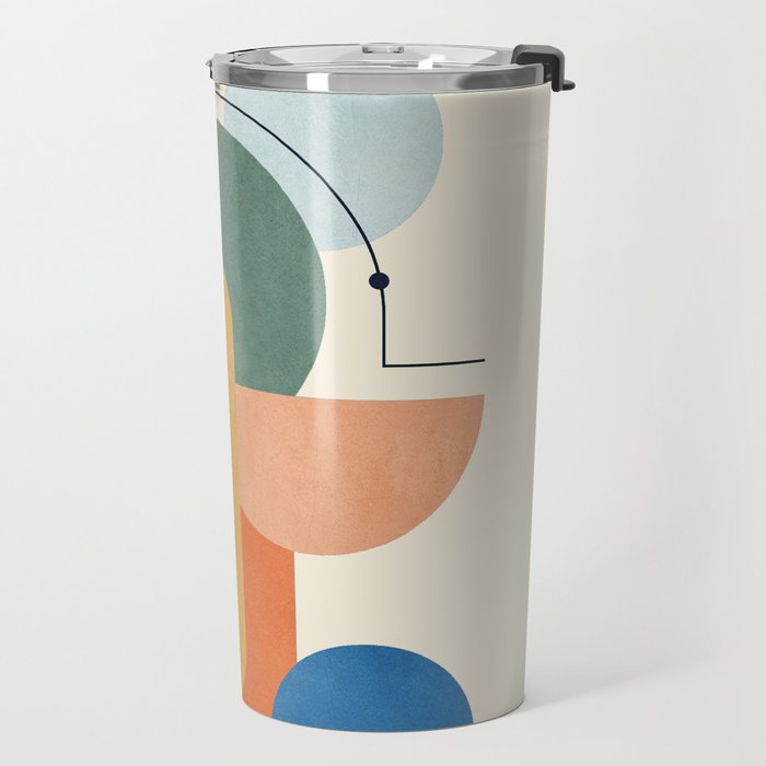 Geometric Color Play 01 Travel Mug Gallery Image 2