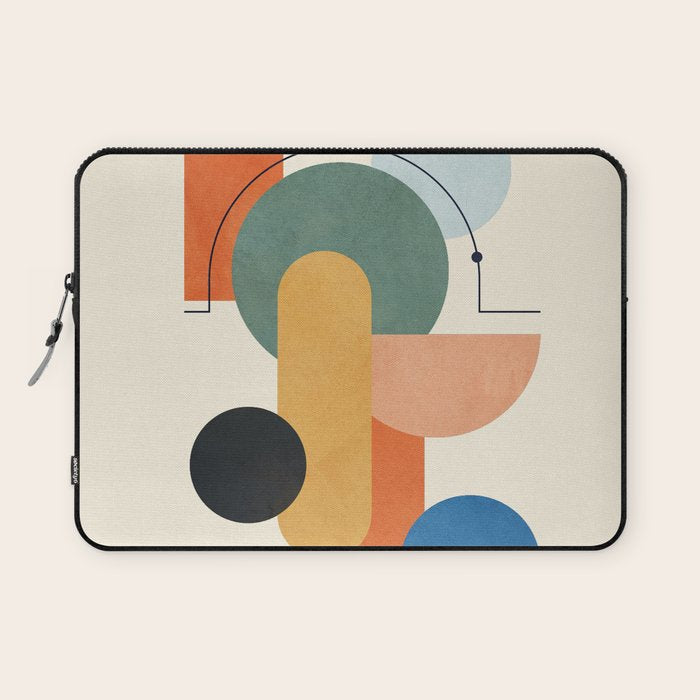 Geometric Color Play 01 Laptop Sleeve Gallery Image 1
