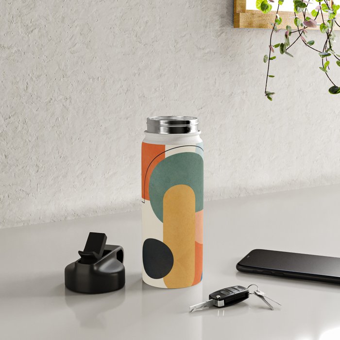Geometric Color Play 01 Water Bottle Gallery Image 4