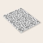 Fun black and white doodle art pattern Notebook Gallery Image 3