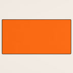 Solid Retro Orange Desk Mat Gallery Image 3