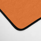Solid Retro Orange Desk Mat Gallery Image 4