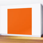 Solid Retro Orange Wall Mural Gallery Image 2
