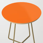 Solid Retro Orange Side Table Gallery Image 2