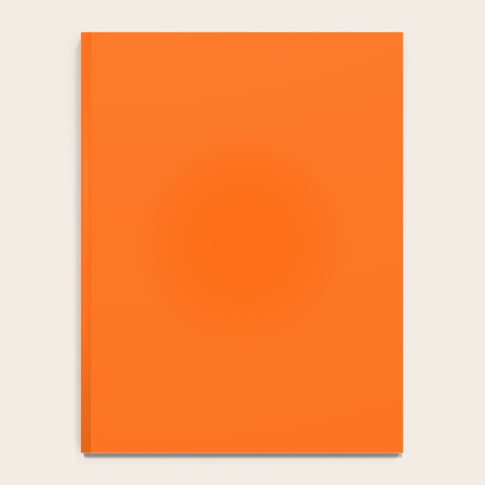Solid Retro Orange Notebook Gallery Image 4