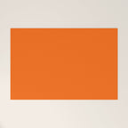 Solid Retro Orange Welcome Mat Gallery Image 1