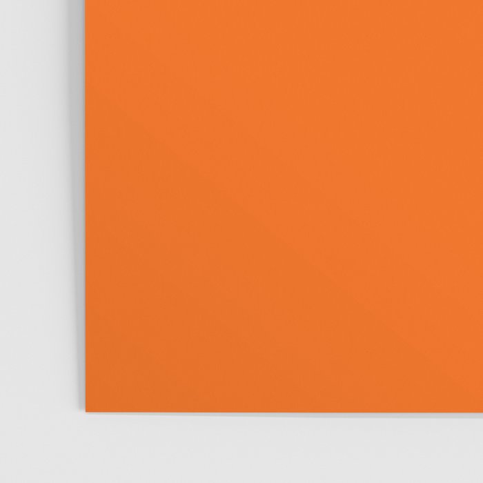 Solid Retro Orange Poster Gallery Image 3