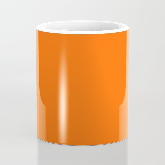 Solid Retro Orange Coffee Mug Gallery Image 4