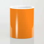 Solid Retro Orange Coffee Mug Gallery Image 4